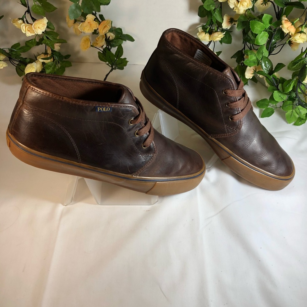 Polo Ralph Lauren men’s ankle boots with g soles.